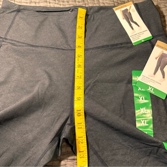 Mondetta Performance+Luxury NWT Women's Workout Leggings Sz XL Black Combo High - Picture 13 of 13